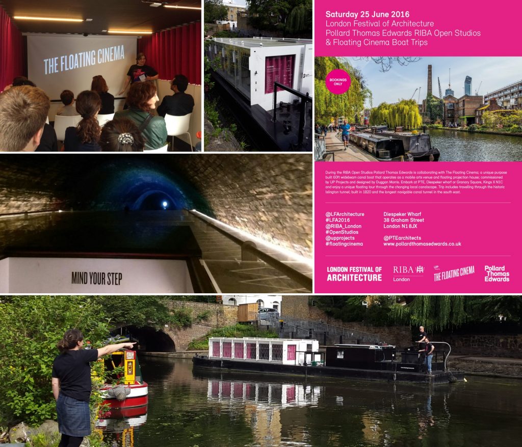 Pollard Thomas Edwards RIBA Open Studios and Floating Cinema Boat Trips